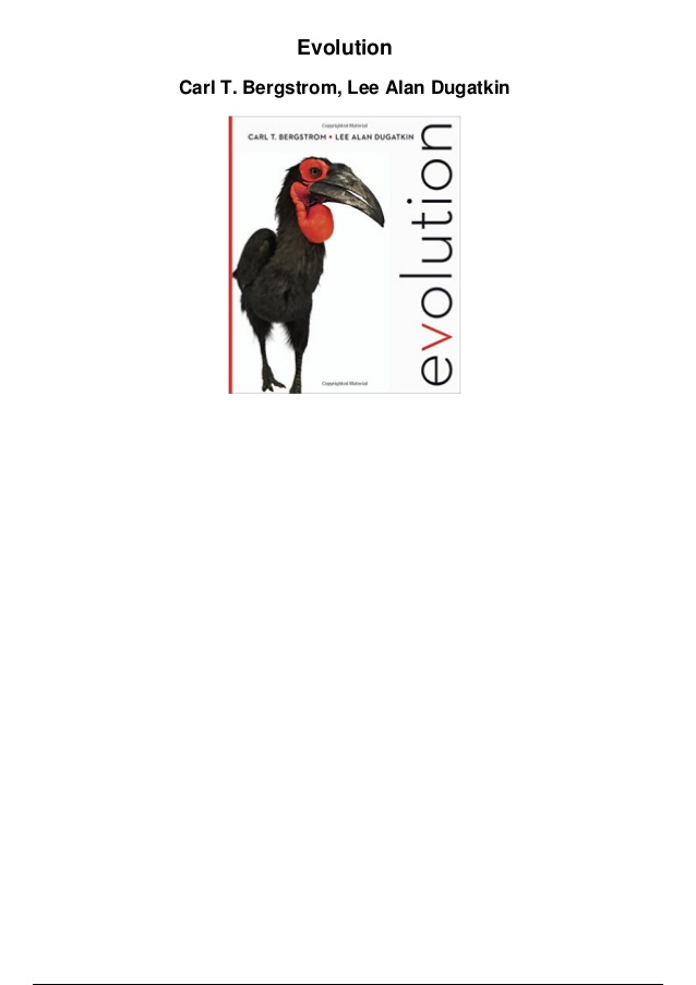 evolution by bergstrom and dugatkin pdf to excel